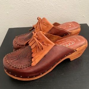 Vintage 1970’s Connie leather clogs
